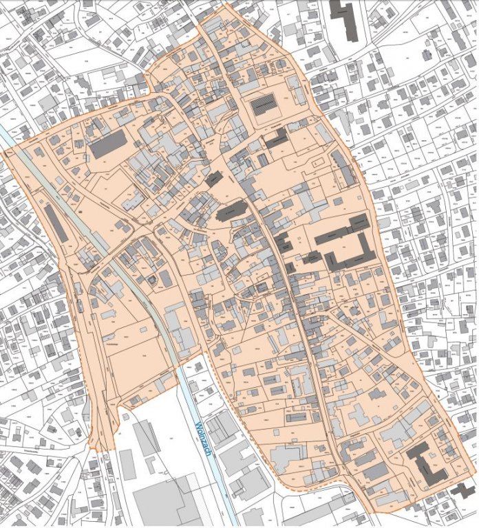 Sanierungsgebiet Lageplan