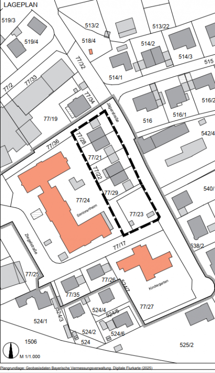 Lageplan Geltungsbereich Teilaufhebung