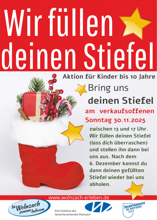 Grossansicht in neuem Fenster: Stiefelaktion Gewerbeverband 2025 Grossansicht in neuem Fenster: Stiefelaktion Gewerbeverband 2025